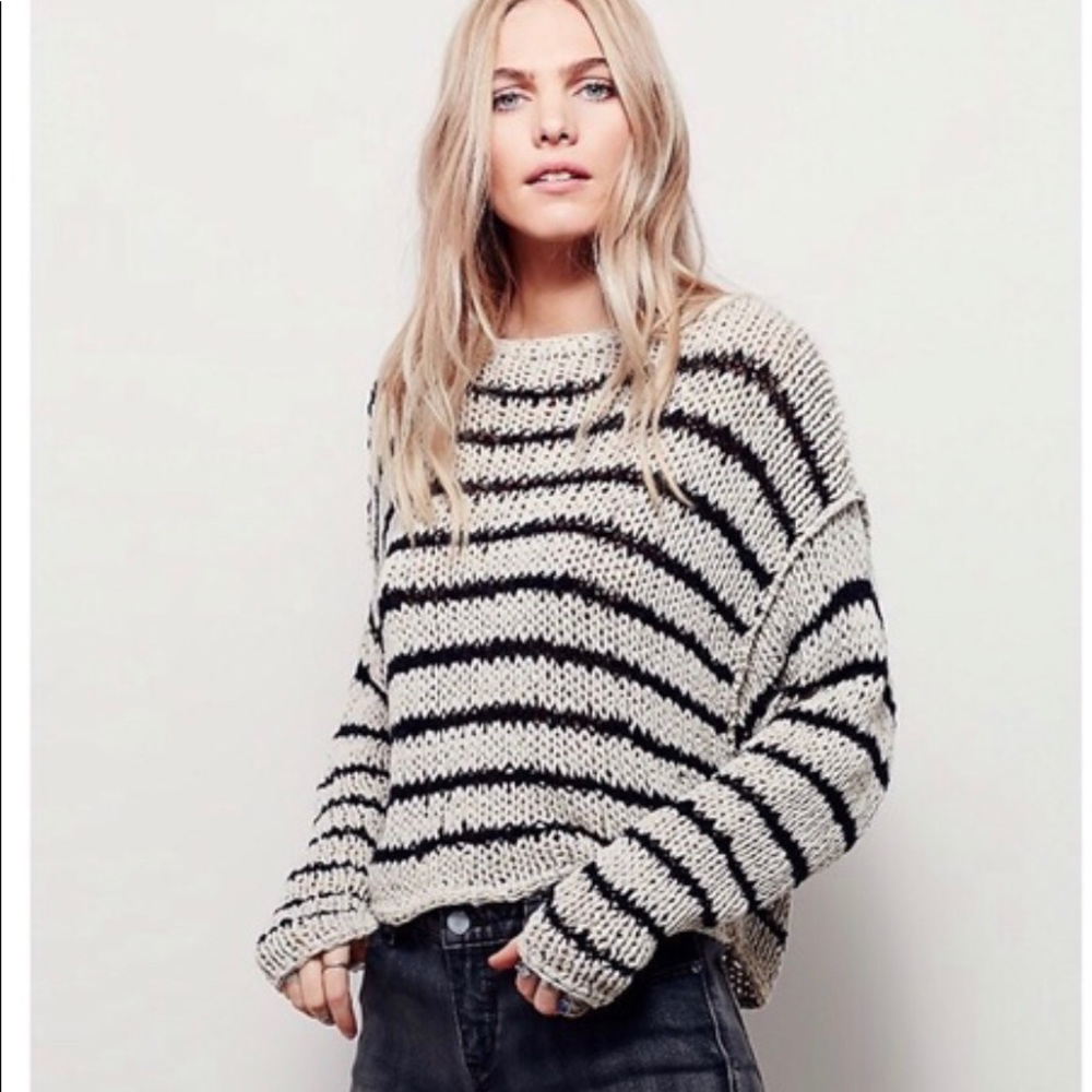 Free People Cropped Sweater